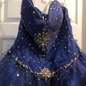 Royal Blue Quinceañera Dress